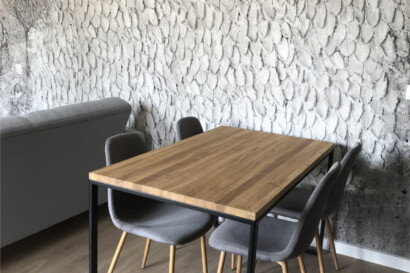 Wnętrze salon z jadalnią