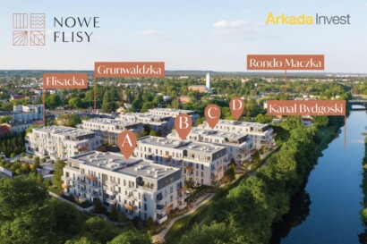 Nowe Flisy - plan osiedla - Bydgoszcz, ul. Flisacka